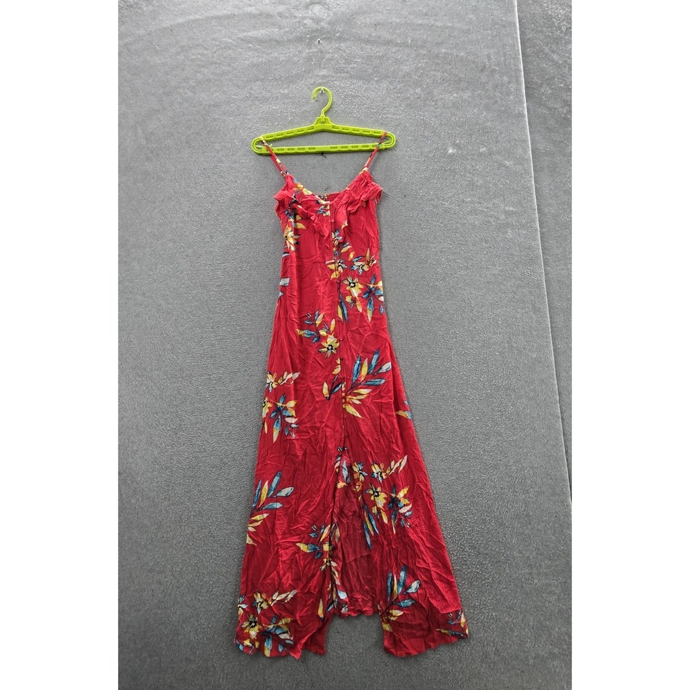 Express Women Dress S/P Red Floral Maxi Sundress Bohemian Coquettecore NWT